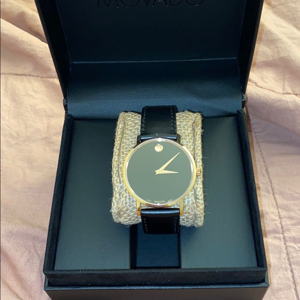 Leather Movado Watch with box
